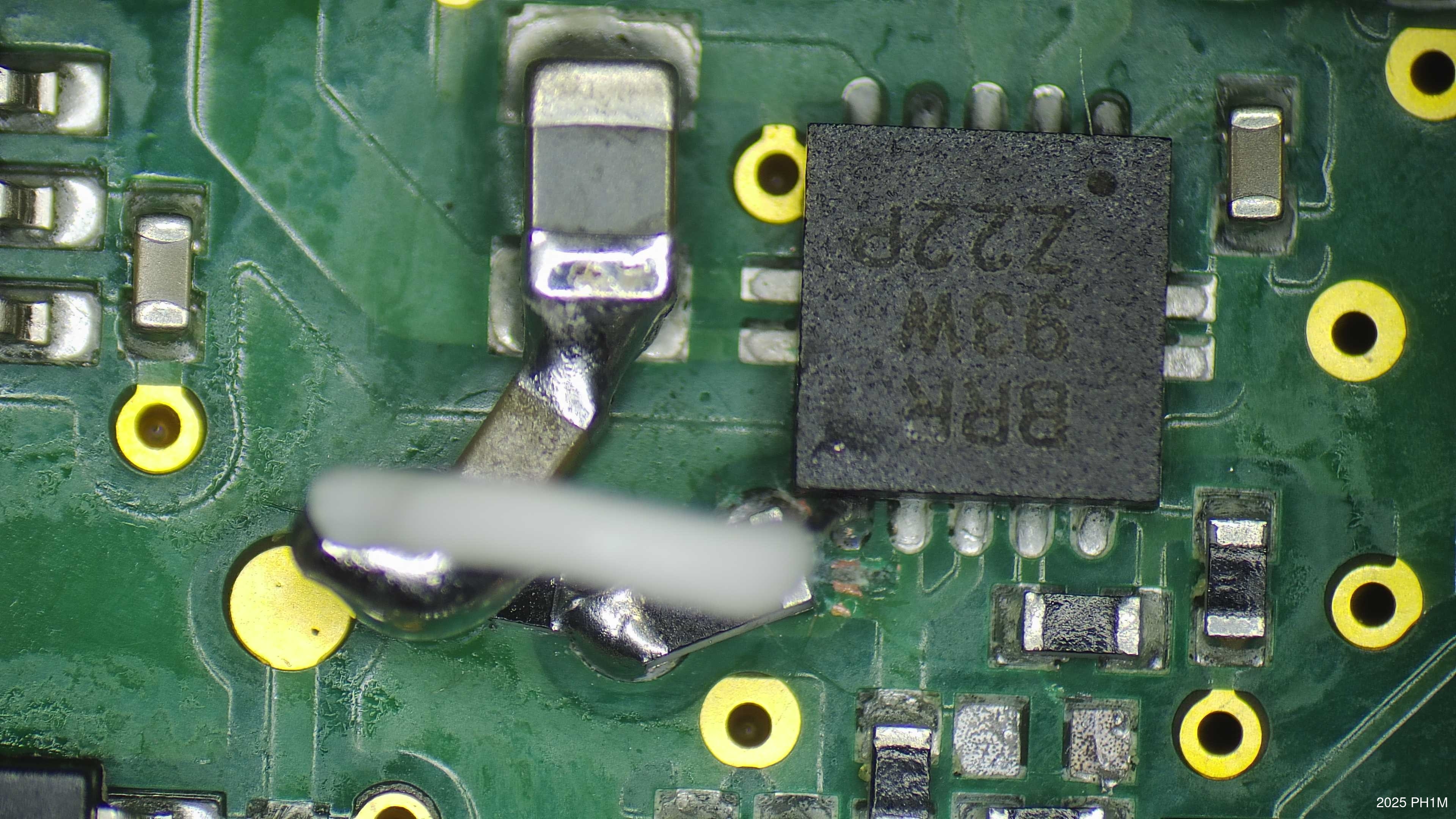 Resistor and capacitor added
