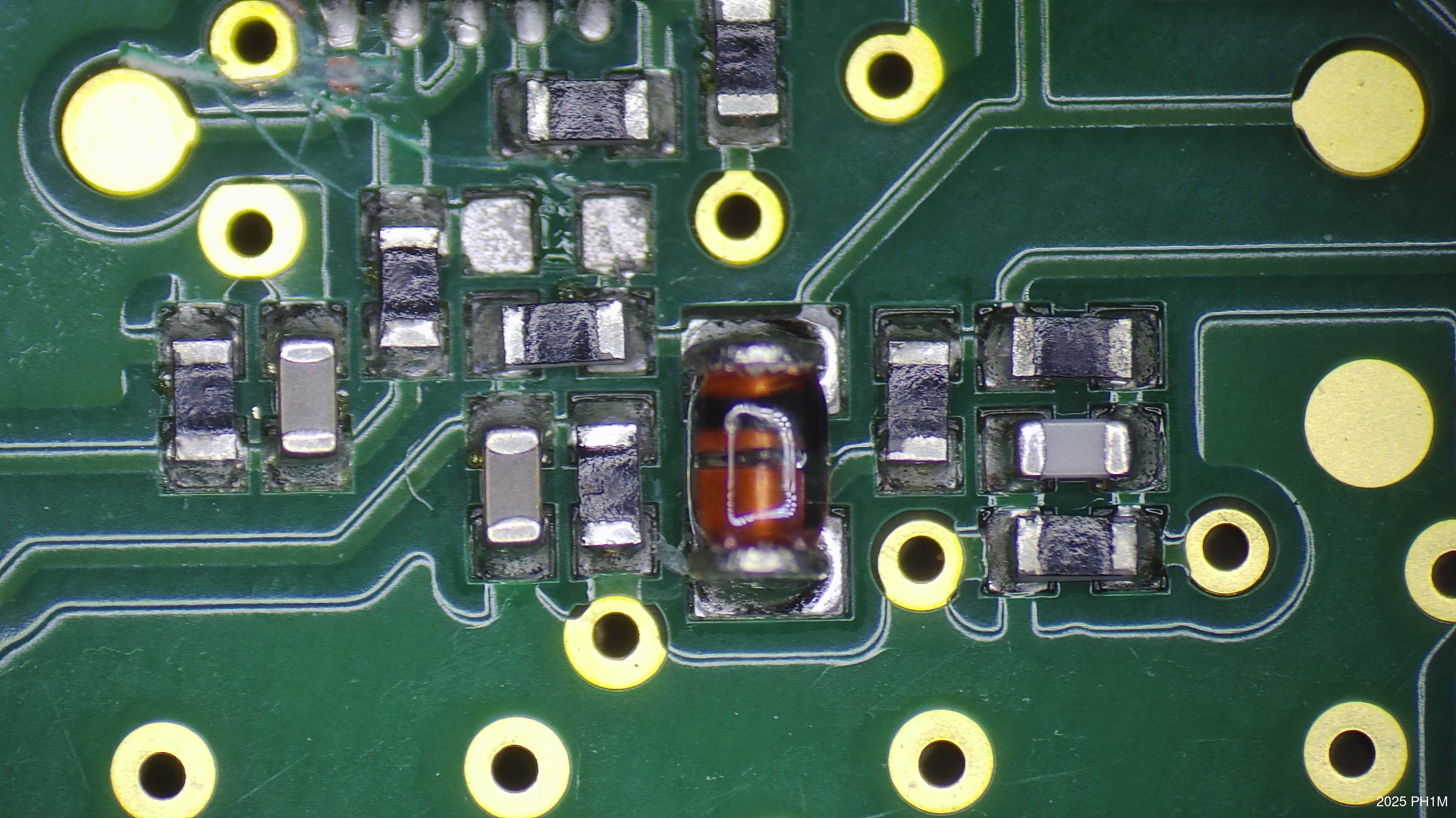 Resistor removed